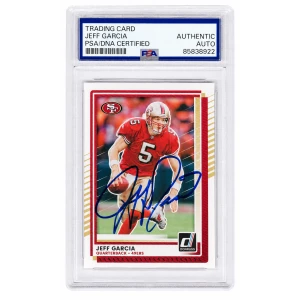 Jeff Garcia Signed San Francisco 49ers 2025 Donruss Football Card #229 - (PSA Encapsulated)