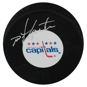 Mike Gartner Signed Washington Capitals Medium Logo Hockey Puck