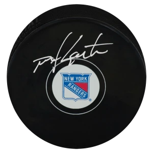 Mike Gartner Signed New York Rangers Logo Hockey Puck