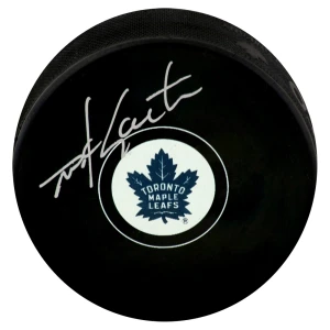 Mike Gartner Signed Toronto Maple Leafs Logo Hockey Puck