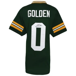 Matthew Golden Signed Green Custom Football Jersey
