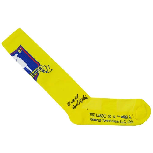 Brett Goldstein (Roy Kent) Signed Ted Lasso AFC Richmond Crest Yellow Soccer Sock