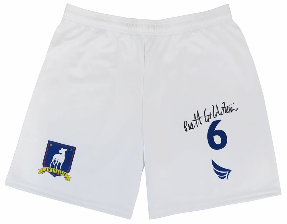 Brett Goldstein Signed Ted Lasso AFC Richmond Roy Kent #6 White Soccer Training Shorts