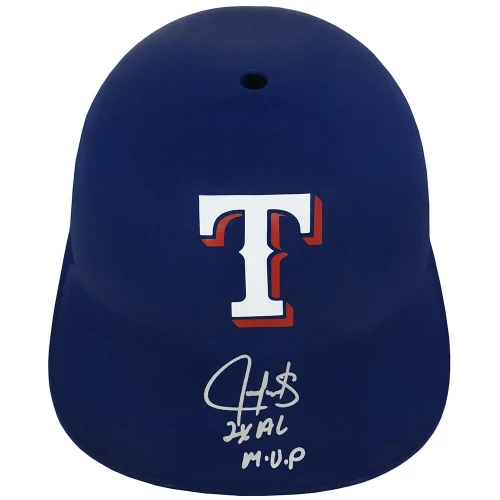 Juan Gonzalez Signed Texas Rangers Replica Souvenir Batting Helmet w/2x AL MVP