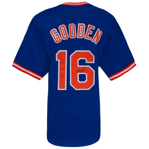 Dwight Gooden Signed Blue Custom Baseball Jersey