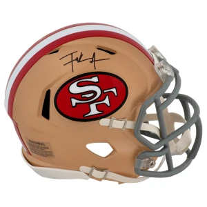 Frank Gore Signed San Francisco 49ers Throwback Riddell Speed Mini Helmet