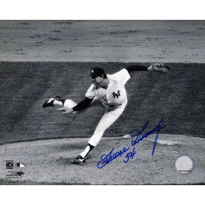 Goose Gossage Signed New York Yankees B&W Pitching 8x10 Photo