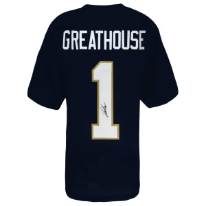 Jaden Greathouse Signed Navy Custom College Football Jersey