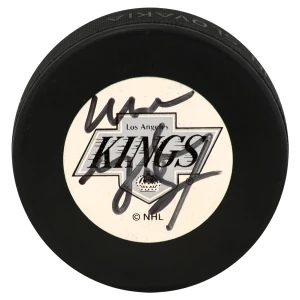 Wayne Gretzky Signed Los Angeles Kings Logo Hockey Puck - (JSA Holo & Full Letter)