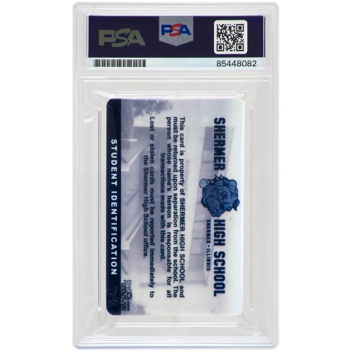Anthony Michael Hall Signed The Breakfast Club Brian Johnson Shermer High School ID Card - (PSA Encapsulated) - Image 2