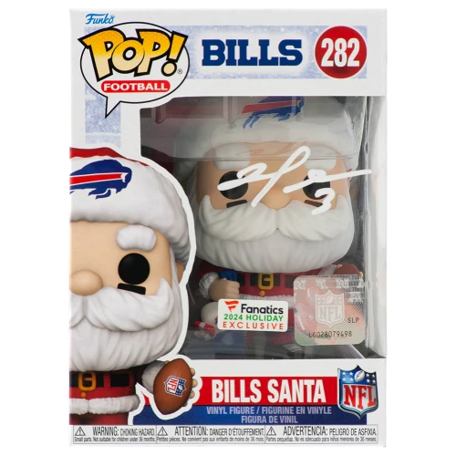 Damar Hamlin Signed Buffalo Bills SANTA Funko Pop Doll #282