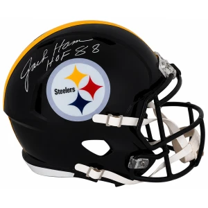 Jack Ham Signed Steelers Riddell Full Size Speed Replica Helmet w/HOF'88