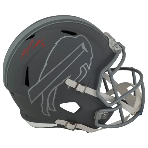 Damar Hamlin Signed Buffalo Bills SLATE Riddell Full Size Speed Replica Helmet