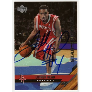 Luther Head Signed Houston Rockets 2005 Upper Deck Rookie Basketball Trading Card #210