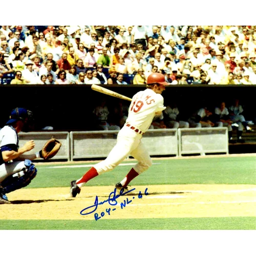Tommy Helms Signed Cincinnati Reds 8x10 Photo w/ROY NL 66