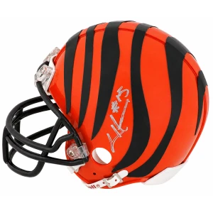 Chris Henry Signed Cincinnati Bengals Riddell (VSR4) Mini Helmet - (In Silver)
