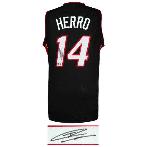 Tyler Herro Signed Black Custom Basketball Jersey - (Beckett) - Image 2