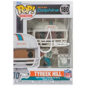 Tyreek Hill Signed Miami Dolphins NFL Funko Pop Doll #180