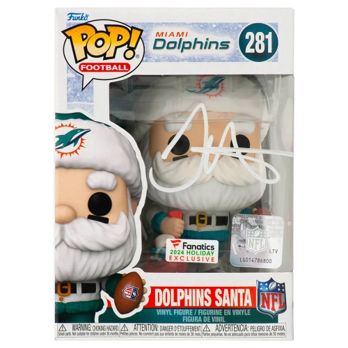 Tyreek Hill Signed Miami Dolphins 'Santa' Funko Pop Doll #281