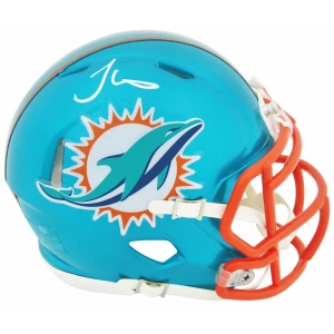 Tyreek Hill Signed Miami Dolphins FLASH Riddell Speed Mini Helmet (White Ink)