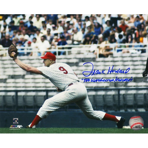 Frank Howard Signed Senators Fielding 8x10 Photo w/The Washington Monument