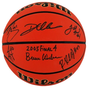 2005 Illinois Fighting Illini Team Signed Wilson NCAA Indoor/Outdoor Basketball w/6-Signatures