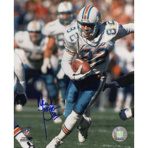 Mark Ingram Signed Miami Dolphins White Jersey Action 8x10 Photo