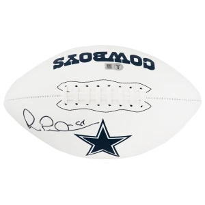 Michael Irvin Signed Dallas Cowboys Franklin White Logo Football - (Beckett)