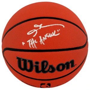 Allen Iverson Signed Wilson Indoor/Outdoor NBA Basketball w/The Answer