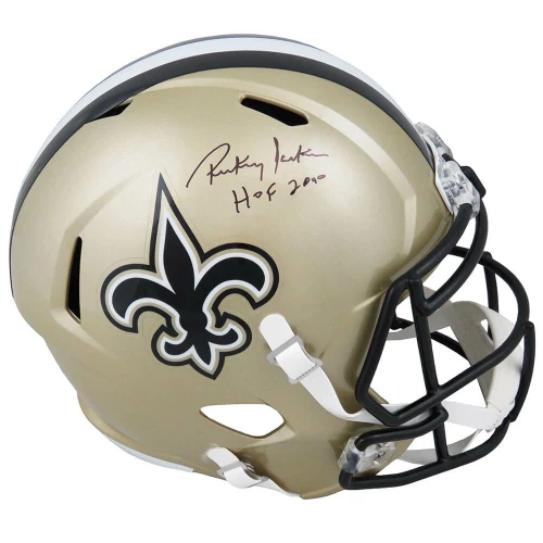 Rickey Jackson Signed New Orleans Saints Riddell Full Size Speed Replica Helmet w/HOF 2010