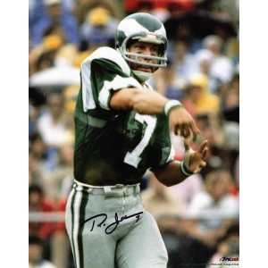Ron Jaworski Signed Philadelphia Eagles Passing Action 8x10 Photo