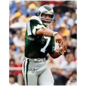 Ron Jaworski Signed Philadelphia Eagles Passing Action 16x20 Photo