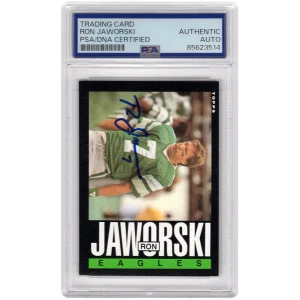 Ron Jaworski Signed Philadelphia Eagles 1985 Topps Football Card #132 - (PSA Encapsulated)