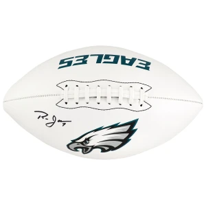 Ron Jaworski Signed Philadelphia Eagles Franklin White Logo Football