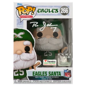Ron Jaworski Signed Philadelphia Eagles SANTA Funko Pop Doll #266