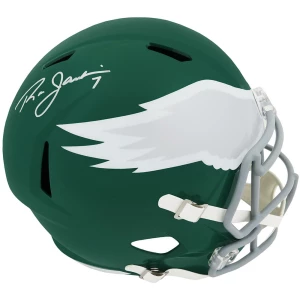 Ron Jaworski Signed Philadelphia Eagles Throwback Riddell Full Size Speed Replica Helmet