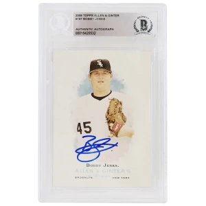 Bobby Jenks Signed White Sox 2006 Allen & Ginter Baseball Card #197 - (Beckett Encapsulated)