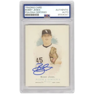 Bobby Jenks Signed Chicago White Sox 2006 Allen & Ginter Baseball Trading Card #197 - (Beckett Encapsulated)