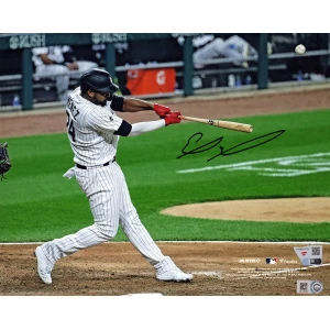 Eloy Jimenez Signed Chicago White Sox Hitting 8x10 Photo - (Fanatics)