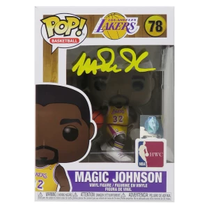Magic Johnson Signed Los Angeles Lakers Funko Pop Doll #78