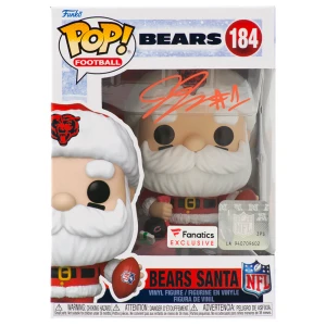 Jaylon Johnson Signed Chicago Bears SANTA Funko Pop Doll #184