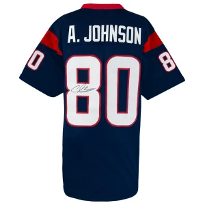 Andre Johnson Signed Navy Custom Football Jersey