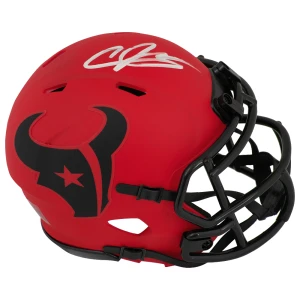 Andre Johnson Signed Houston Texans RAVE Riddell Speed Mini Helmet