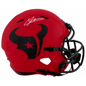 Andre Johnson Signed Houston Texans RAVE Riddell Full Size Speed Replica Helmet