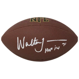 Walter Jones Signed Wilson Super Grip Full Size NFL Football w/HOF'14