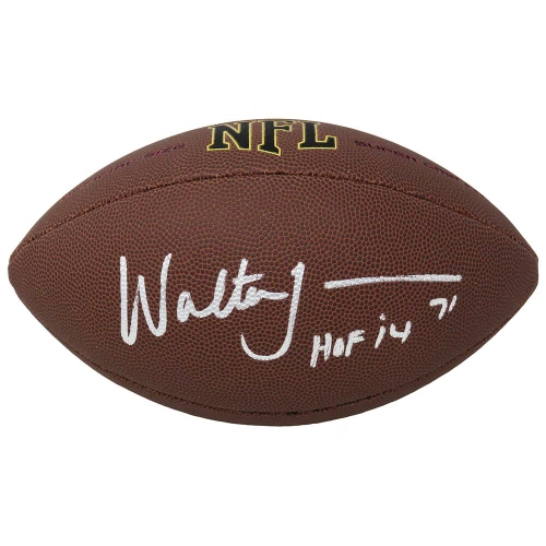 Walter Jones Signed Wilson Super Grip Full Size NFL Football w/HOF'14