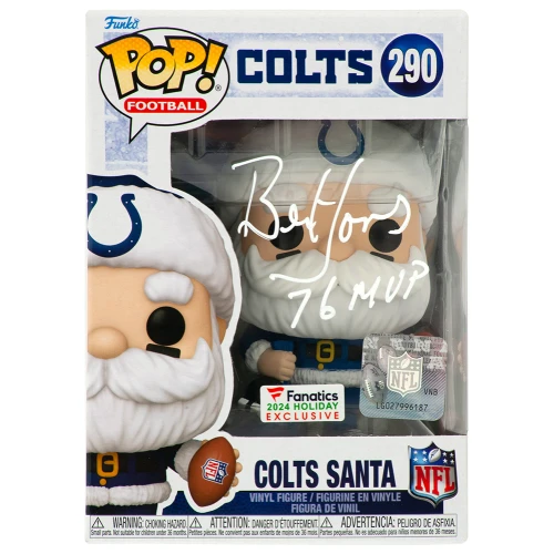 Bert Jones Signed Colts SANTA Funko Pop Doll #290 w/76 MVP