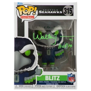 Walter Jones Signed Seattle Seahawks Blitz Mascot NFL Funko Pop Doll #315 w/HOF'14