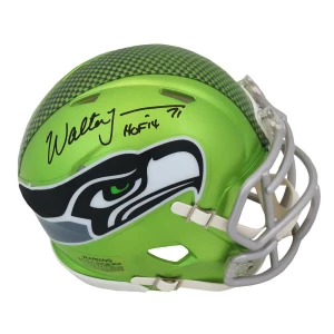 Walter Jones Signed Seattle Seahawks FLASH Riddell Speed Mini Helmet w/HOF'14