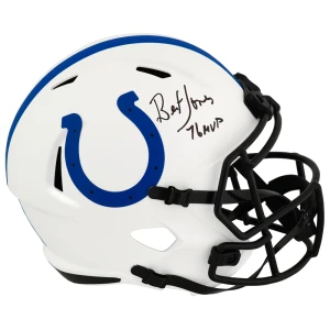 Bert Jones Signed Colts Lunar Eclipse Riddell Full Size Speed Replica Helmet w/76 MVP